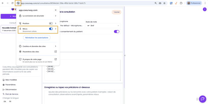 Autorisation du microphone-1