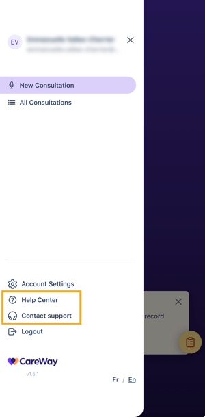CW Mobile App - Get help