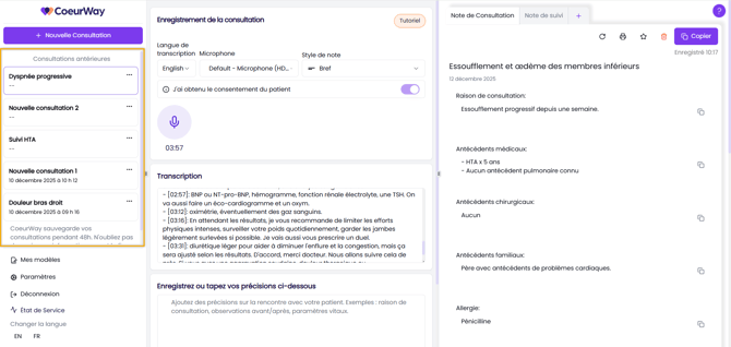 CW app mobile - Consultation passée 7