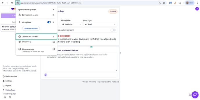 DeleteCookiesSettings