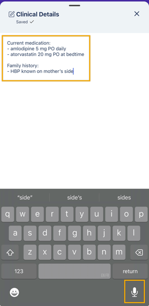 adding clinical details
