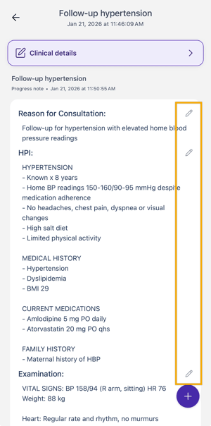 generated note to edit