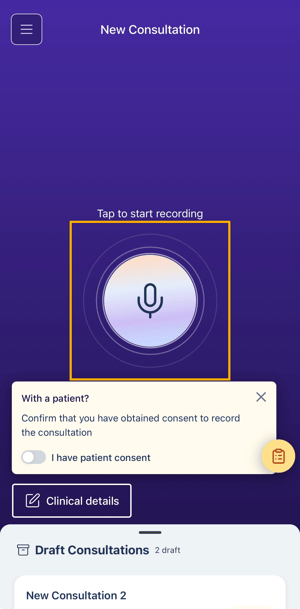 record without patient consent